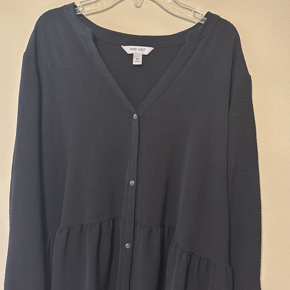 Nine West Classic Black Ruffle Dress - Picture 6 of 6